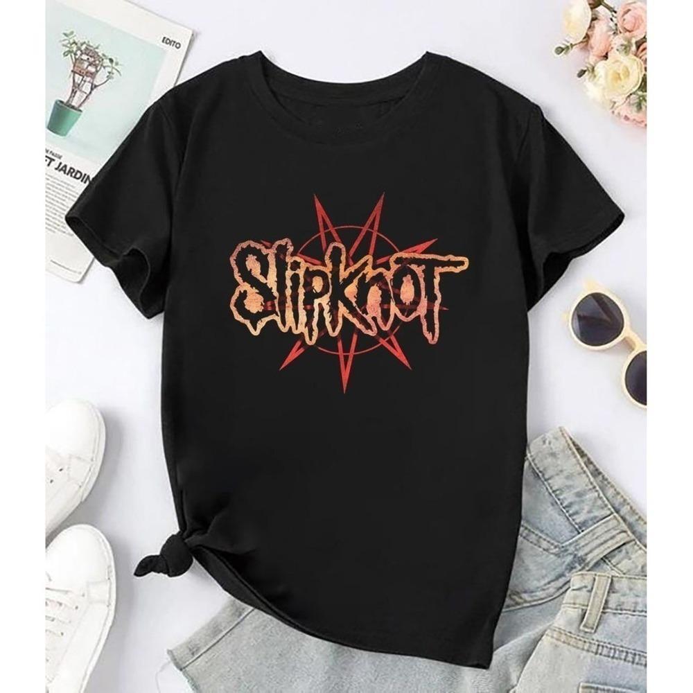 Slipknot Band Logo T Shirt Slipknot Tour Concert Heavy Metal Fan Tee